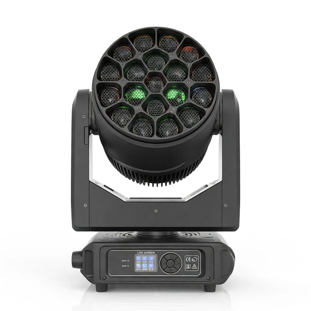 Harmonai 19×15W Large Bee-Eye Moving Wash Light image 1