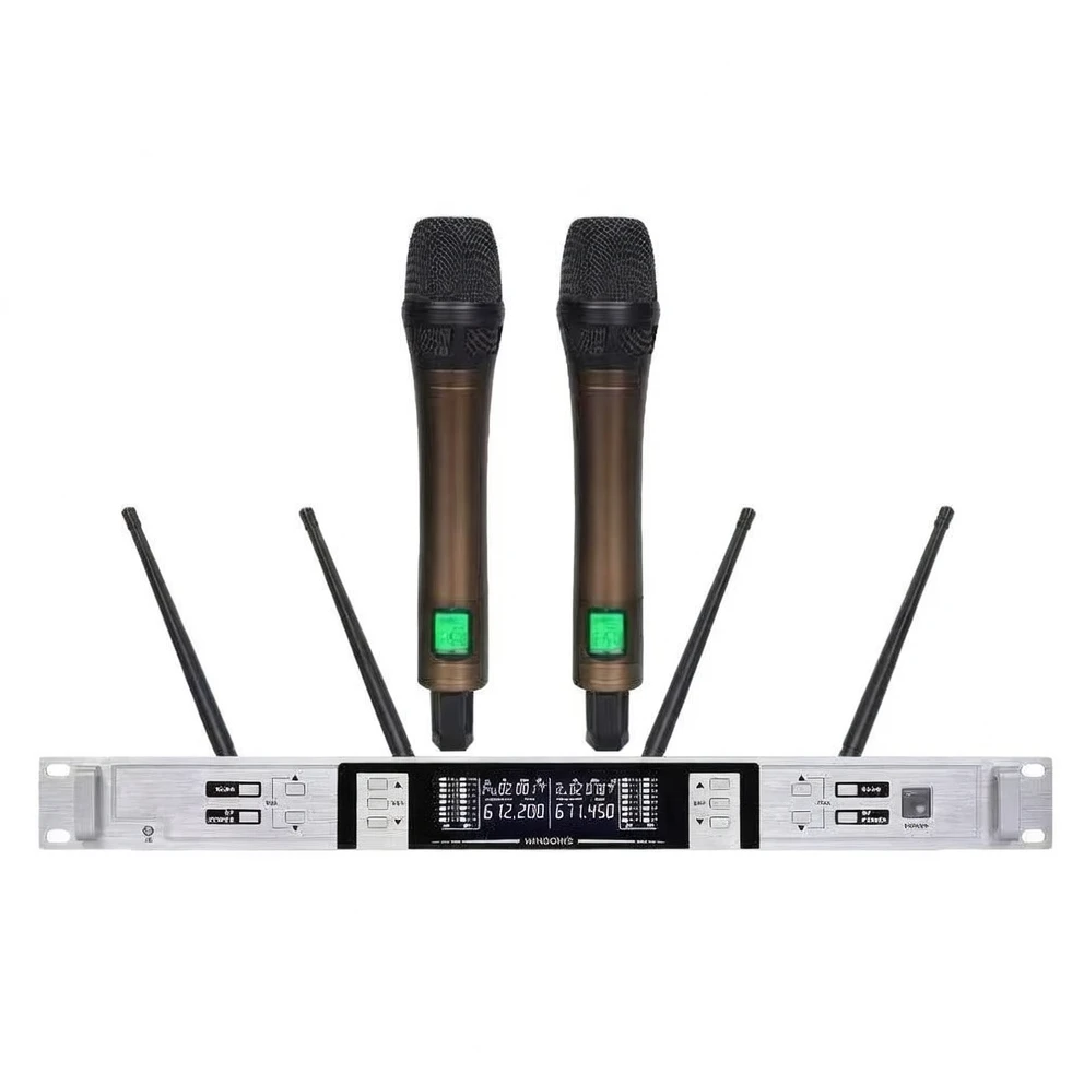 Harmonai ACT-820 Dual-Channel True Diversity Wireless Microphone image 1
