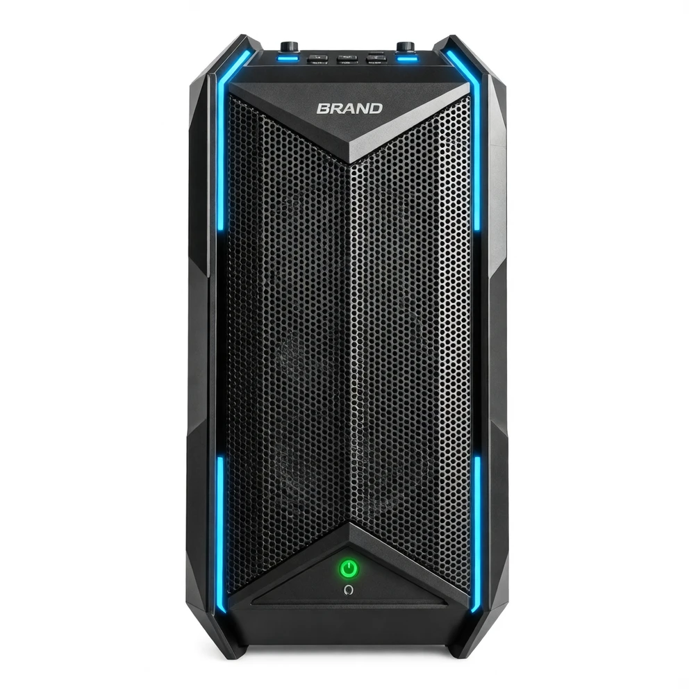 Harmonai GM05 Gaming Speaker — 30W 2.0-Channel Bluetooth Speaker with Built-in Sound Card & RGB Lighting