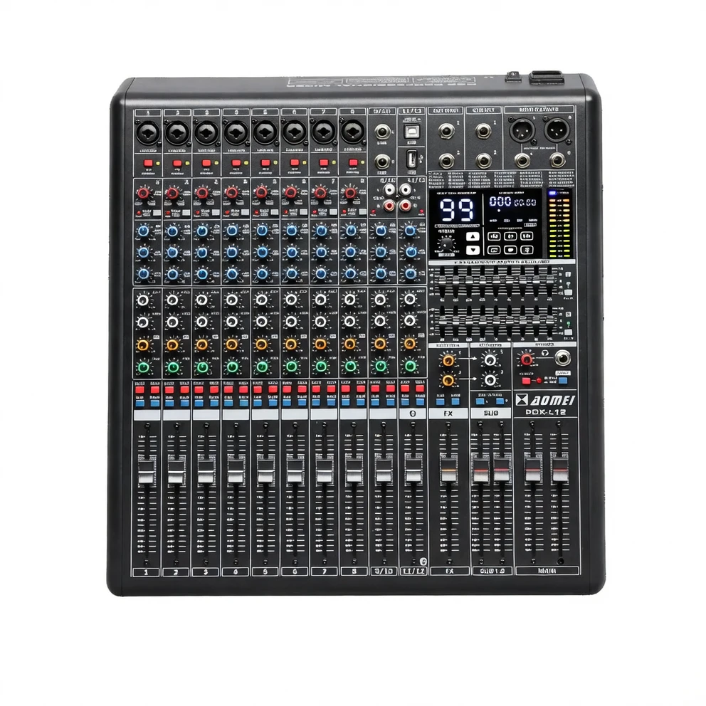 Harmonai PDX-12L 专业12路调音台 内置99种DSP效果器 蓝牙USB播放