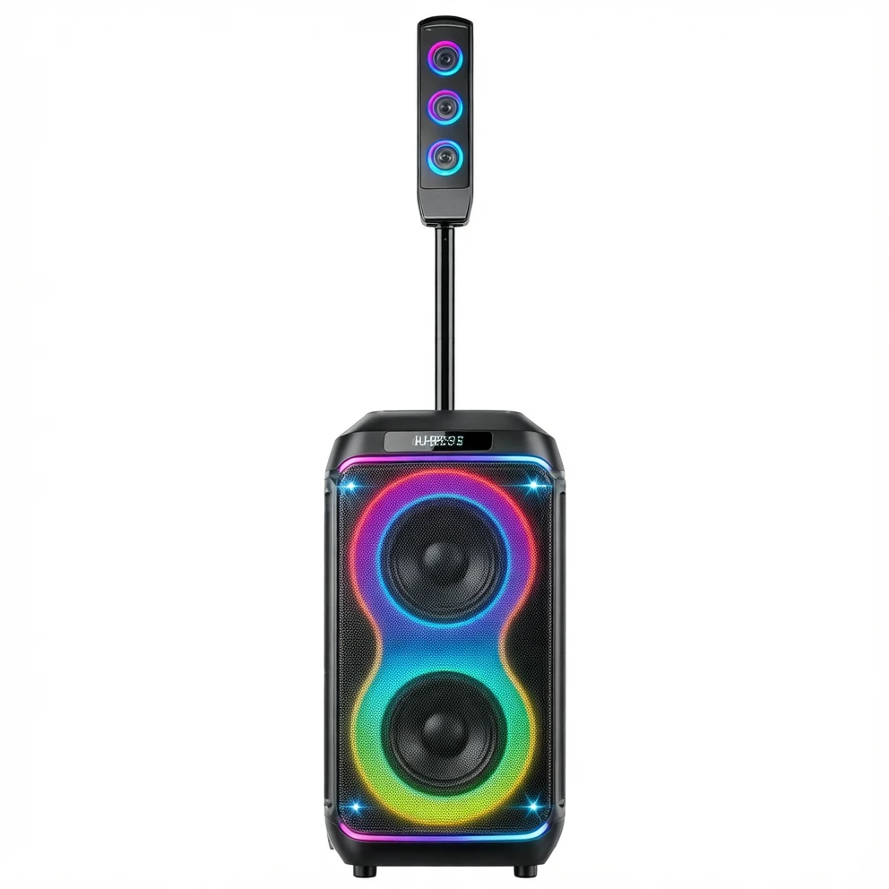 Harmonai HJ-P1023 PRO 120W Portable Bluetooth Speaker with RGB Lights
