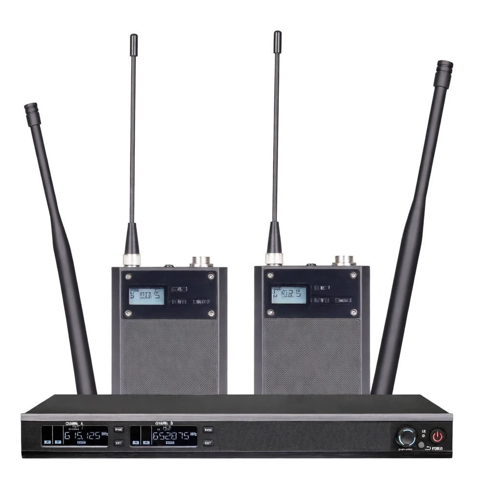 Dual-channel professional wireless microphone system product image