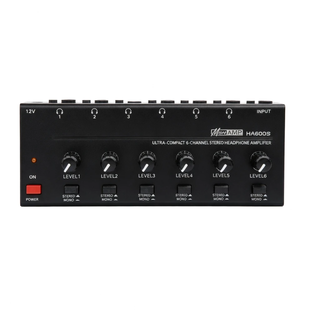 HA600S 6路立体声耳机放大器 — Harmonai专业音频分配解决方案