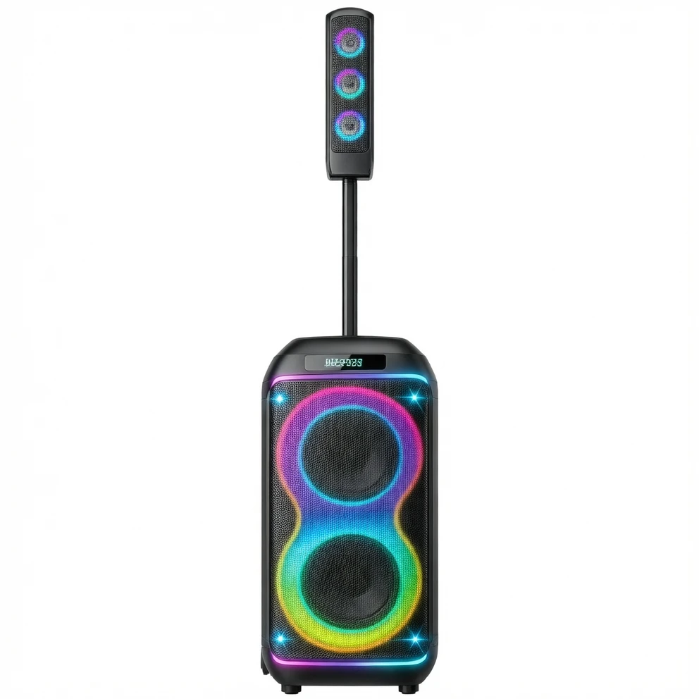 Harmonai HJ-P823 PRO 120W Portable Bluetooth Speaker with RGB Lights