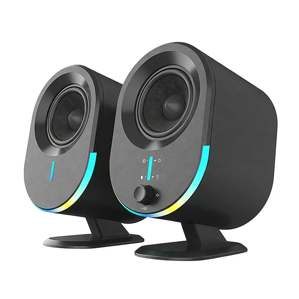 Harmonai GM03 桌面游戏音箱 — 30W蓝牙5.3 RGB炫光 一线通内置声卡