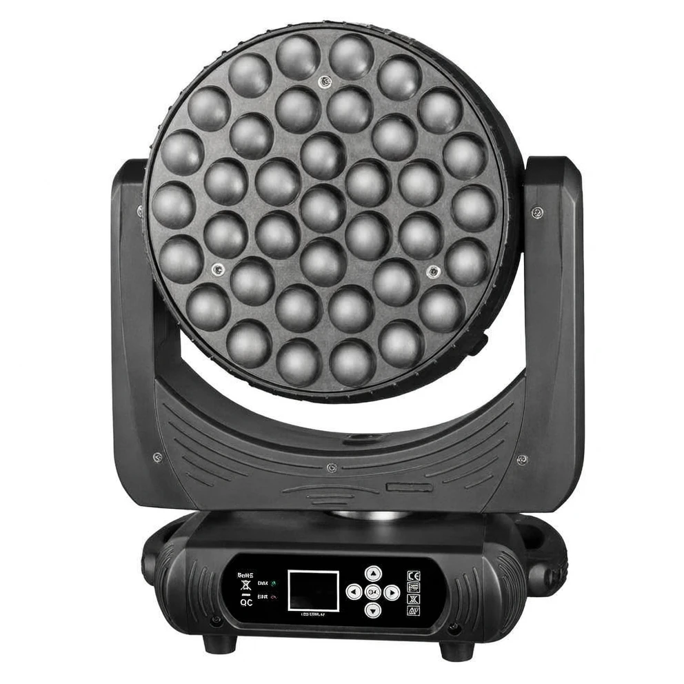 Harmonai 37-LED Focus Color-Changing Moving Head Light image 1
