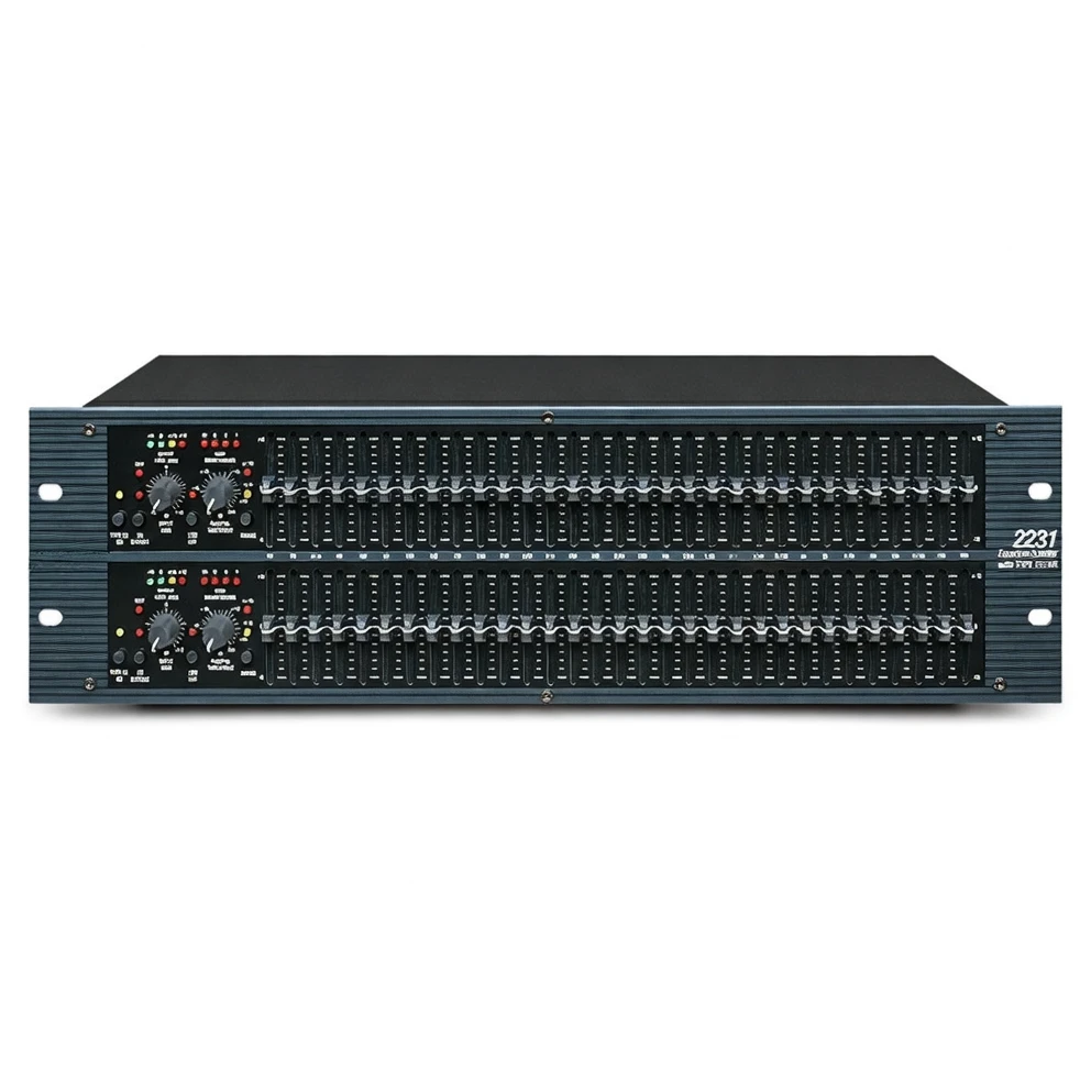 Harmonai D2231 Professional Dual 31-Band Graphic Equalizer with Limiter and Noise Gate image 1