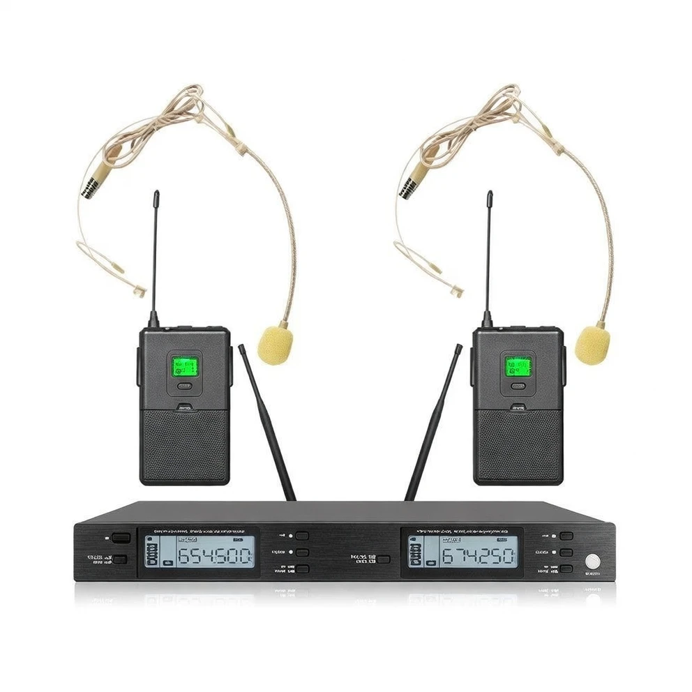 Harmonai MR20 UHF Dual-Channel Headworn Wireless Microphone System image 1