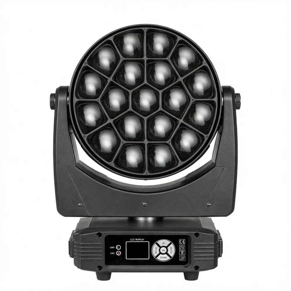 Harmonai 19x40W Large Bee-Eye Moving Wash Light image 1