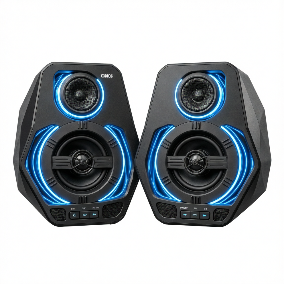 GM06 电竞游戏音响 2.0声道 RGB炫彩桌面音箱