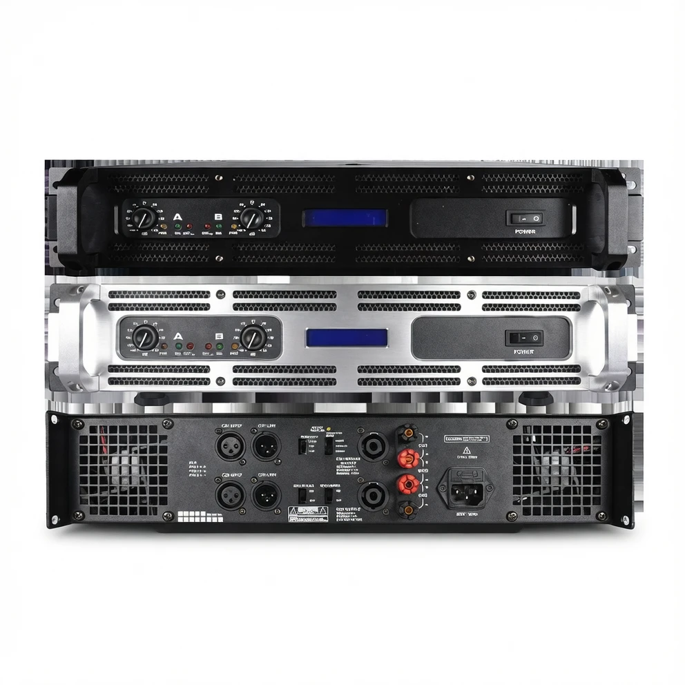 Harmonai EV SERIES Professional Power Amplifier — 2U/3U Rack-Mount Transformer Model