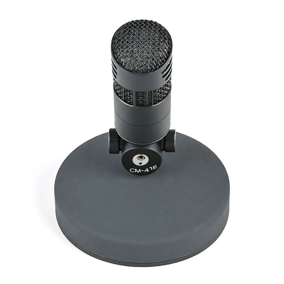 Harmonai CM-41E Professional Broadcast Microphone — Tri-Directional Interchangeable Capsule, Electret Condenser