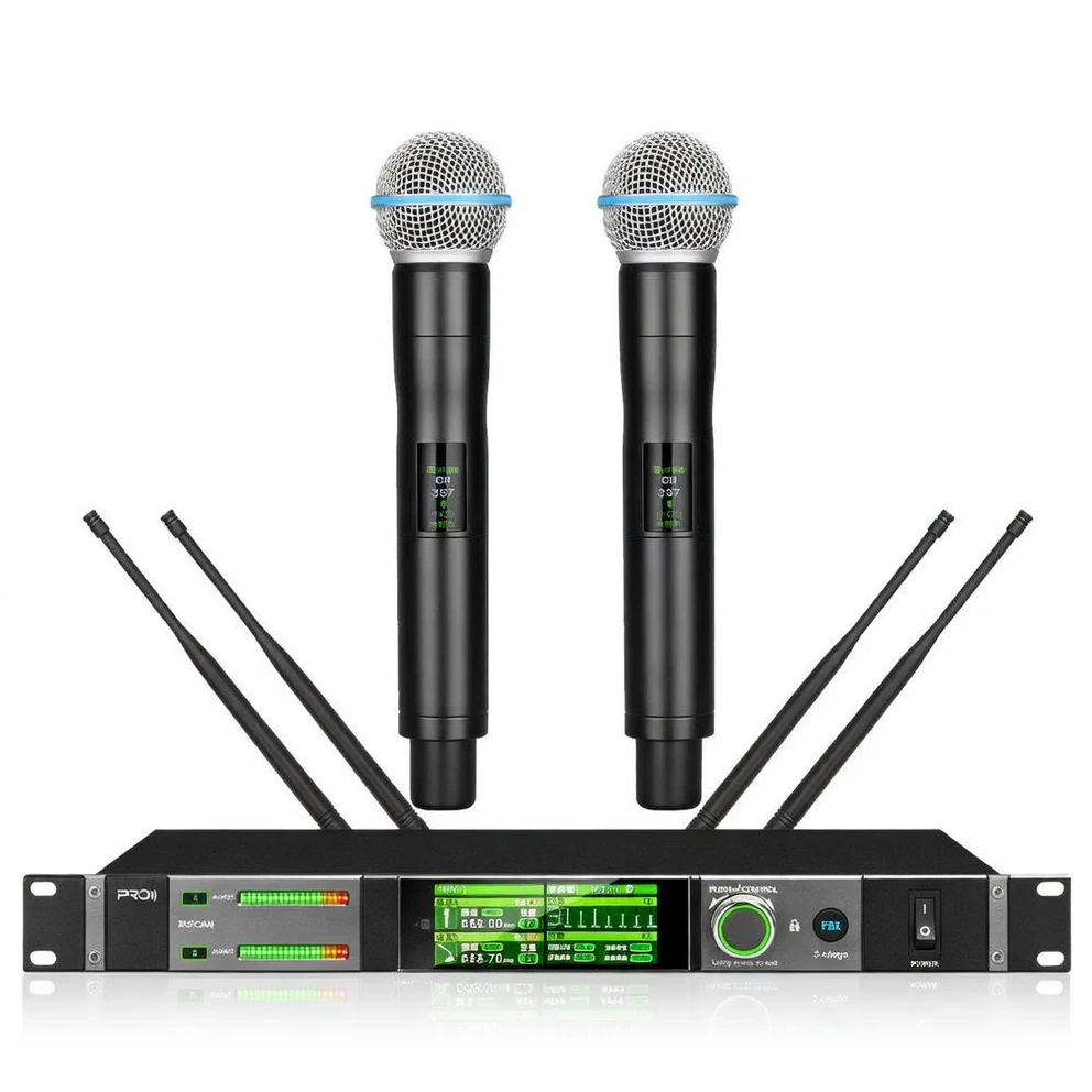 Harmonai ACT-920 Dual-Channel True Diversity Wireless Microphone image 1