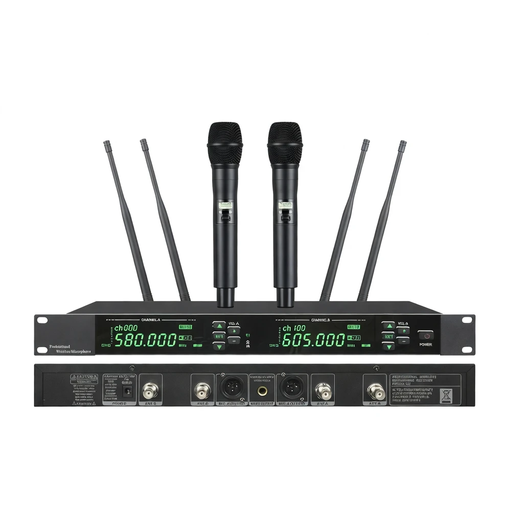 GFV-200 dual-channel true diversity wireless microphone system product image