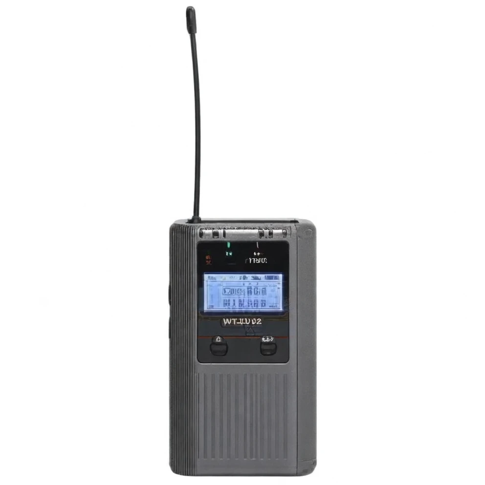 Harmonai WT-U2 Dual-Channel Wireless Lavalier Microphone System — Professional UHF Wireless Mic for Measurement & Recording