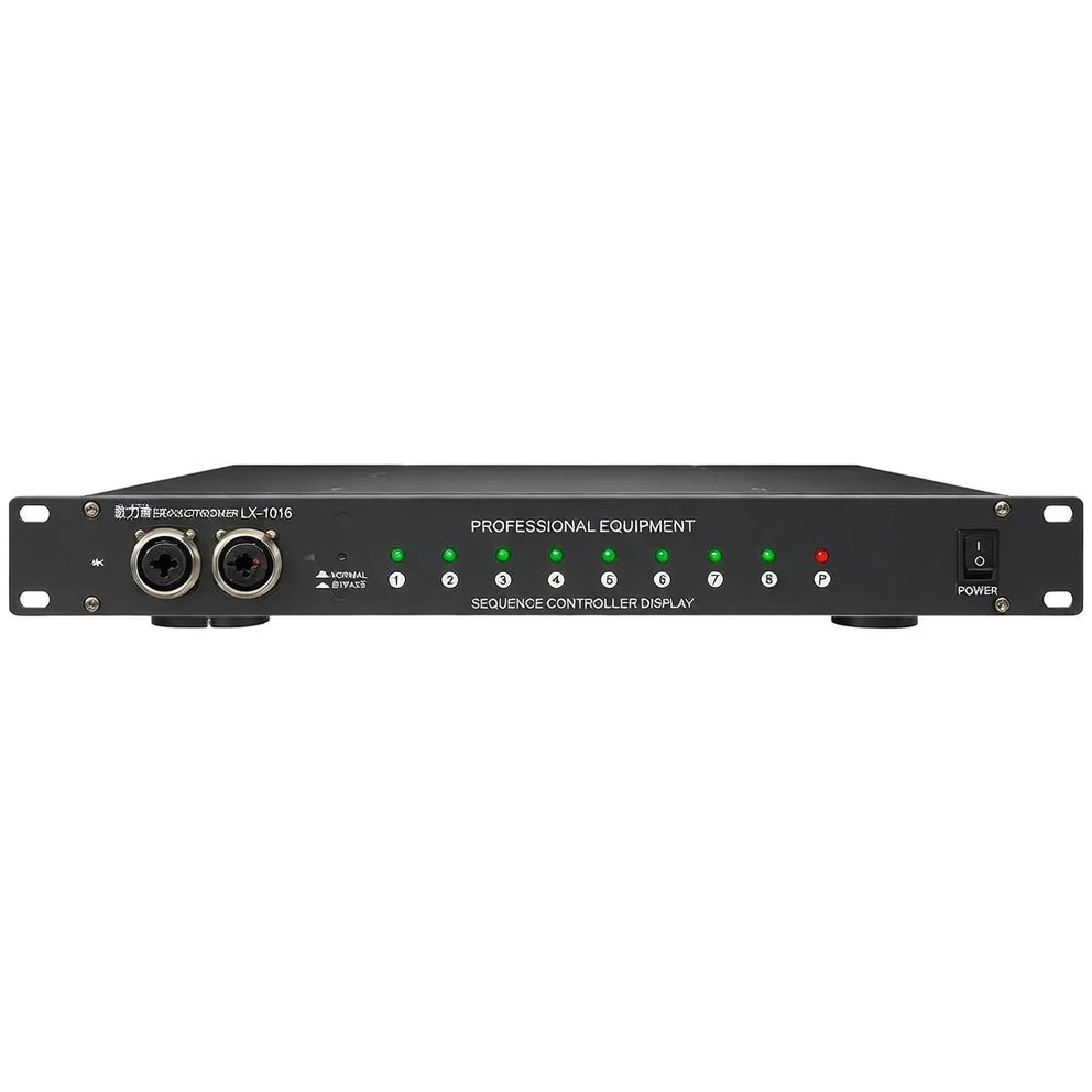Harmonai LX-1016 8-Channel 10A Power Sequencer — Professional Audio System Power Management
