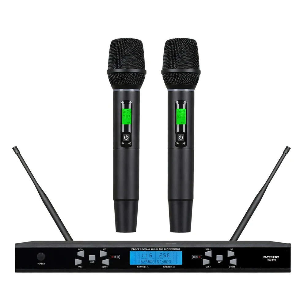 HK-610 Wireless Dual-Channel UHF Microphone System image 1