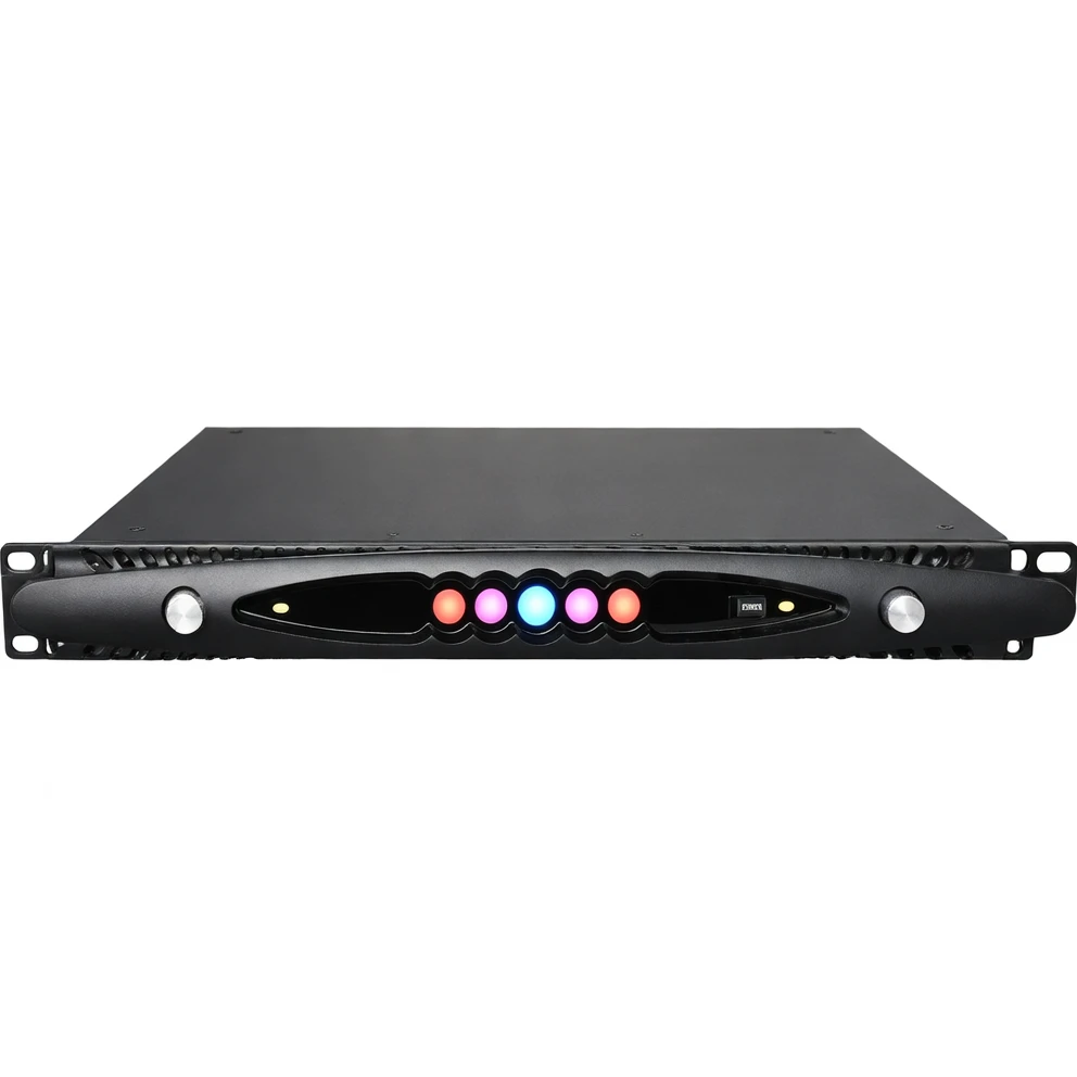 Harmonai SR800 Professional 1U Dual-Channel Audio Power Amplifier — 800W×2 High-Power Output