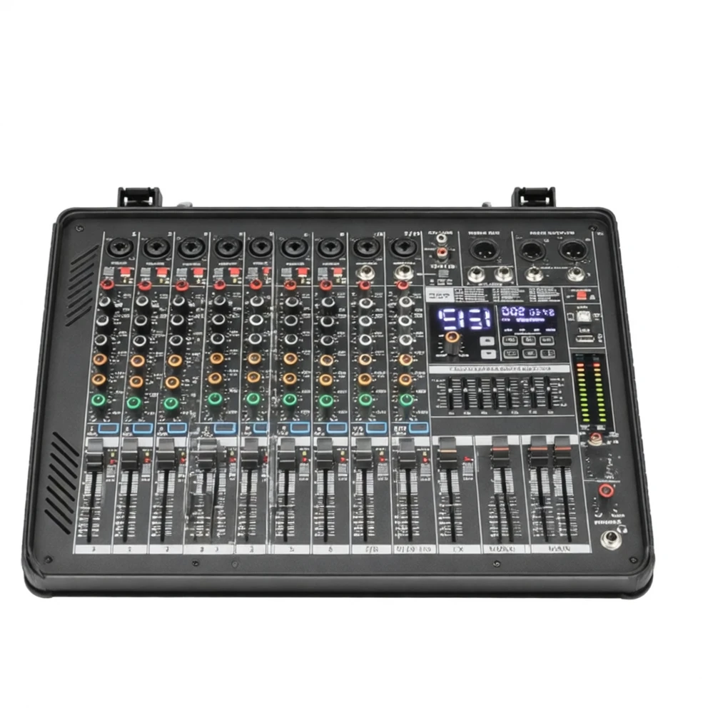 Harmonai AMB-10P 300W专业功放调音台 — 蓝牙USB双输入 内置99种DSP效果
