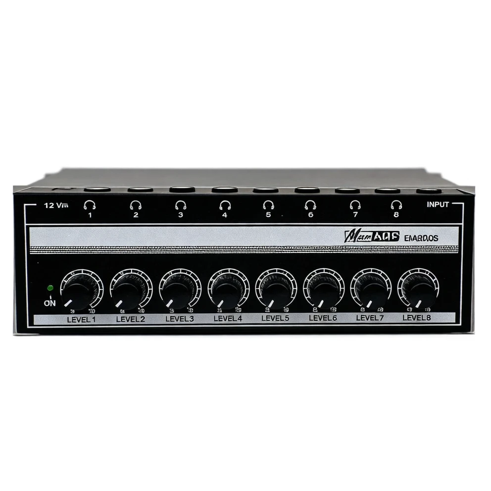 HA800S 8-Channel Stereo Headphone Amplifier — Professional Studio-Grade Monitoring Distribution