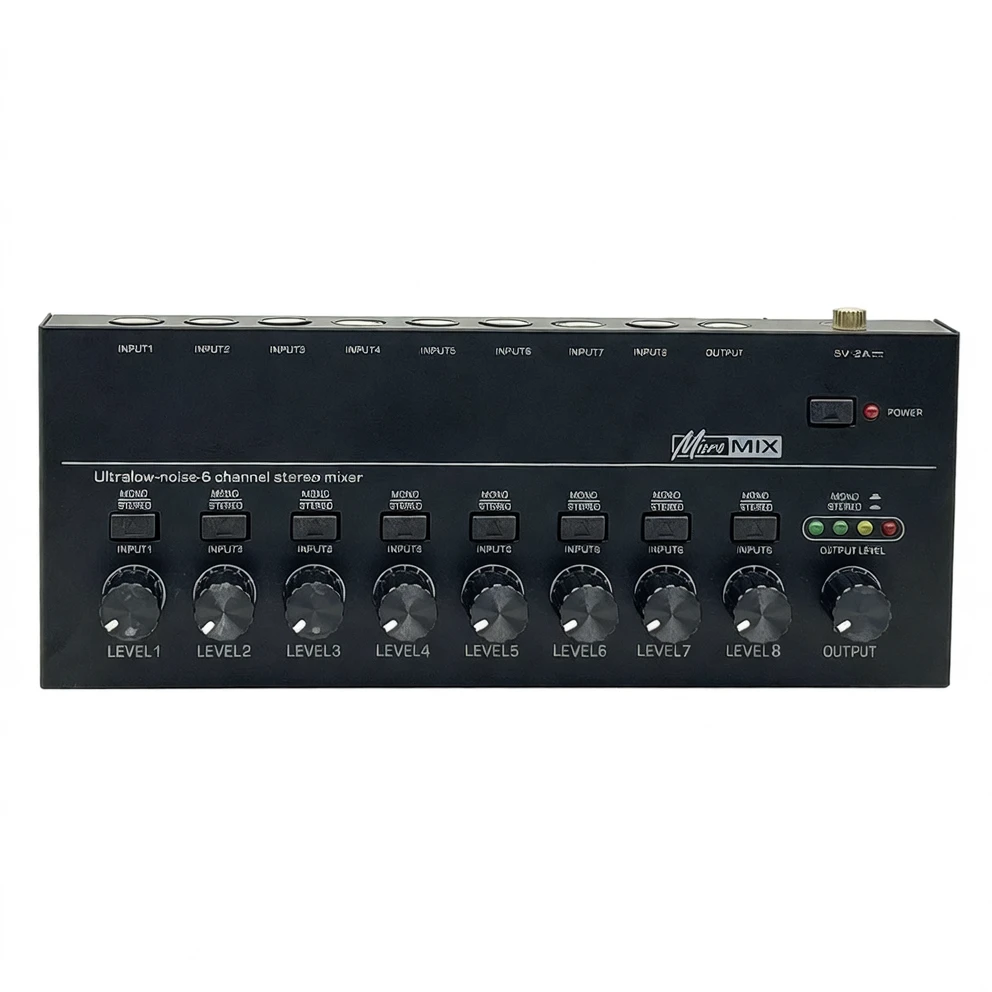 Harmonai MX800-USB 8路单声道/立体声混音器 — USB接口专业音频混合解决方案