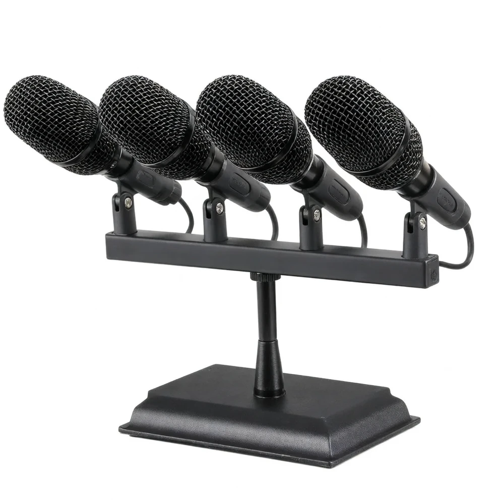 Harmonai CM-504S Professional Speech Microphone — Dual-Package Back-Electret Condenser Mic Set for Clear Conference & Broadcast Audio