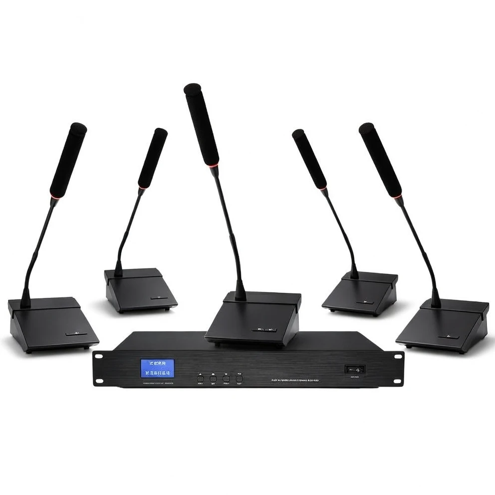 Harmonai W-6620 Wired Conference System — Professional Pass-Through Conference Microphone