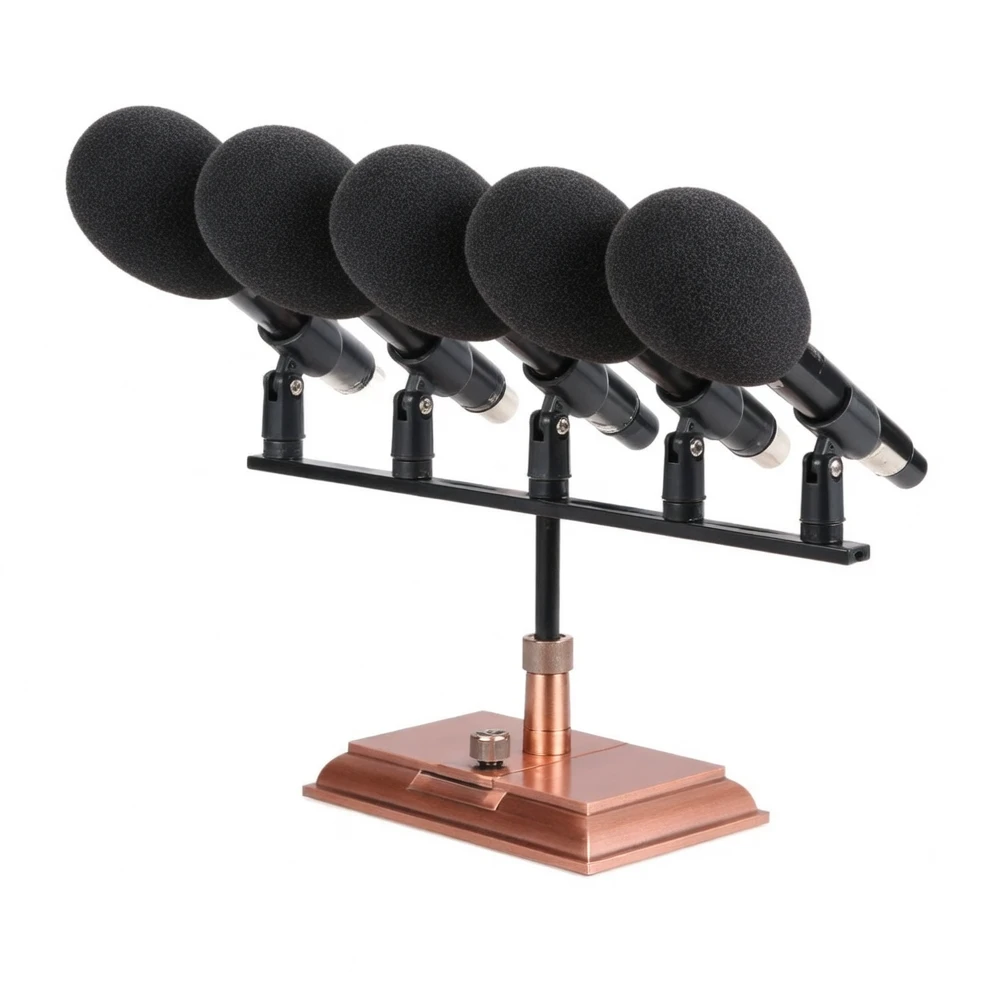 Harmonai CM-505 Professional Speech Microphone Set — 5-Piece Capacitor Conference Mic System