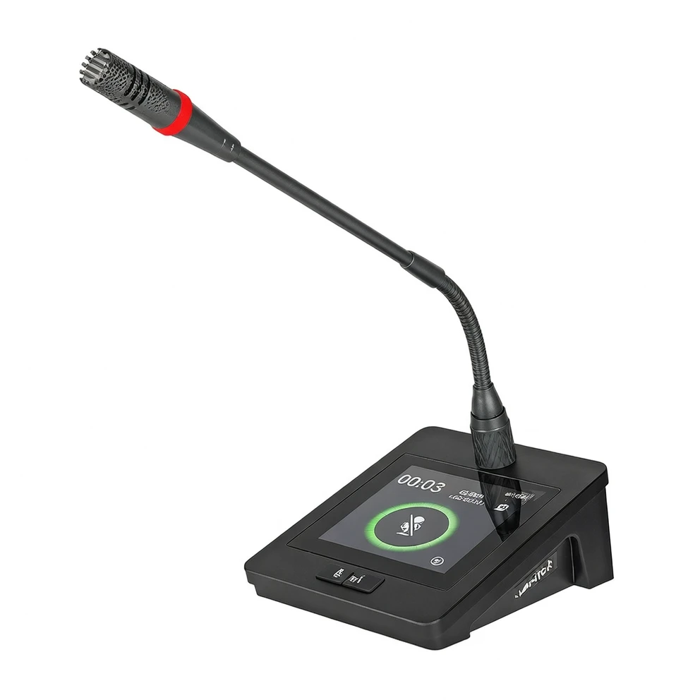 Harmonai GS-880C/GS-880D Wired Daisy-Chain Touchscreen Conference Unit (Chair/Delegate Long Boom) image 1
